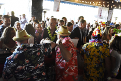 Supporters fill the bar and patio at Prime at Saratoga National Golf Course for Shaken & Stirred, a fundraised for UPH May 16, 2019.
