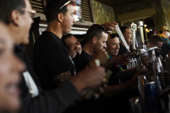 Supporters fill the bar and patio at Prime at Saratoga National Golf Course for Shaken & Stirred, a fundraised for UPH May 16, 2019.