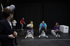 Union College interns rehearse for Stuart Little at The Yulman Theatre at Union College in Schenectady Friday, March 22, 2019. The production, which is made up of all Union College interns, is the first to be put on by PB&J Cafe at Proctors through the School of the Performing Arts.
